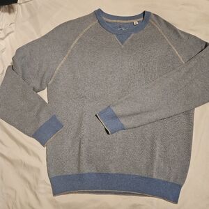 Robert Graham Blue Sweater Cotton/Cashmere Spacesport XL